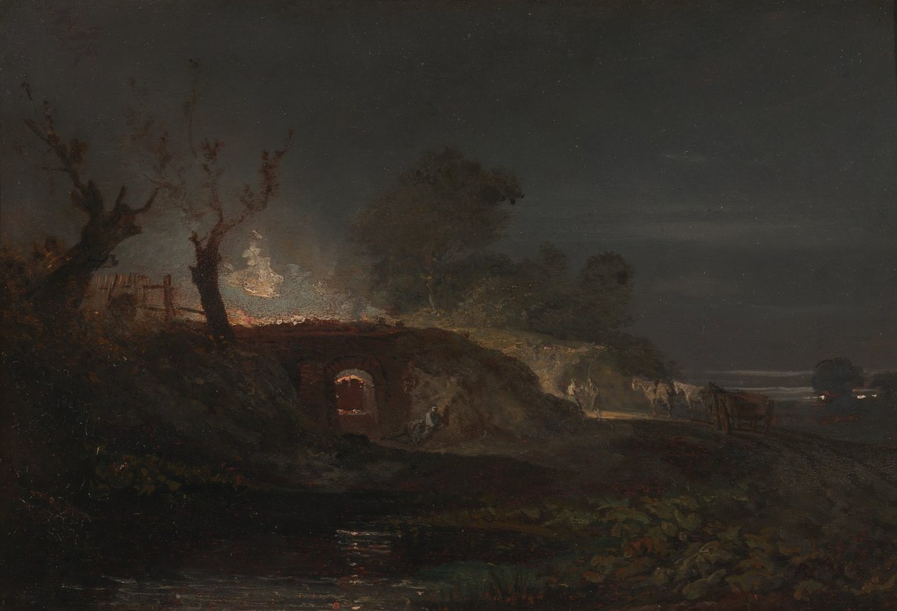 Four à chaux à Coalbrookdale, vers 1797 - Joseph Mallord William Turner