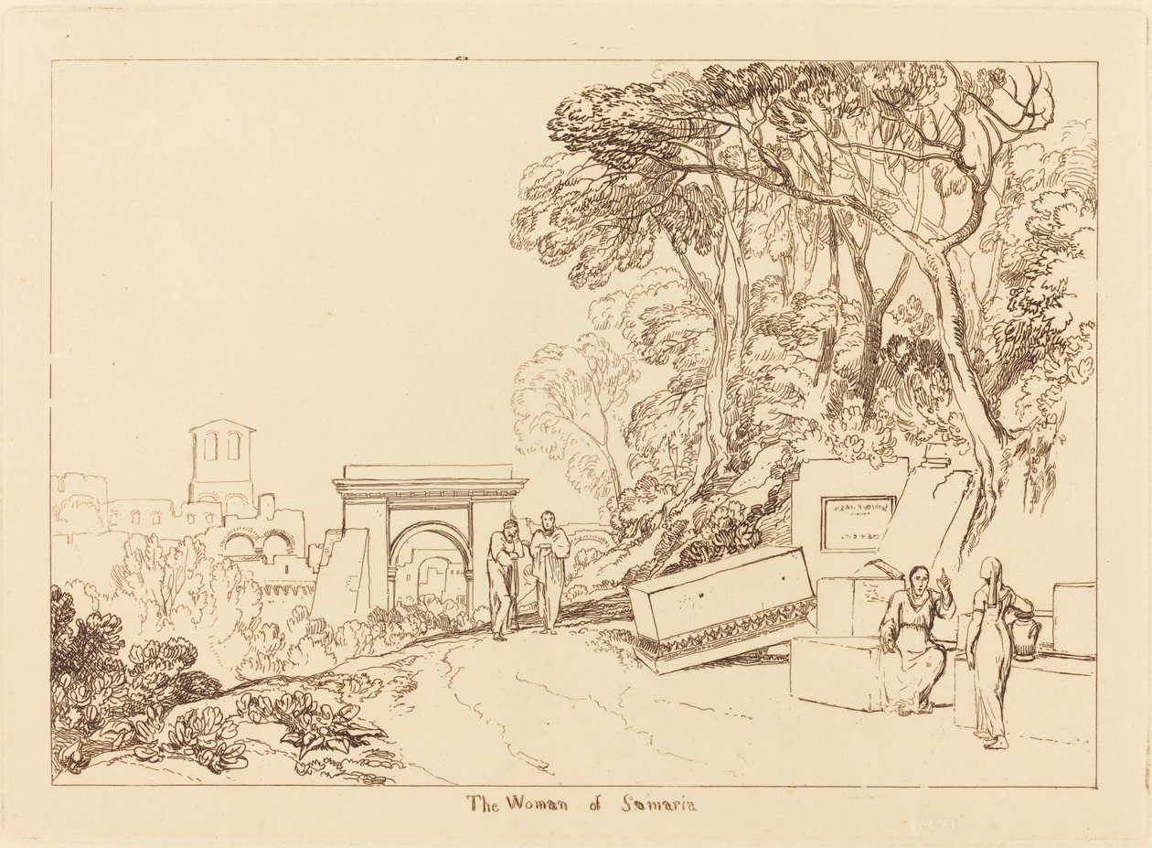La femme de Samarie, publié en 1819 - Joseph Mallord William Turner