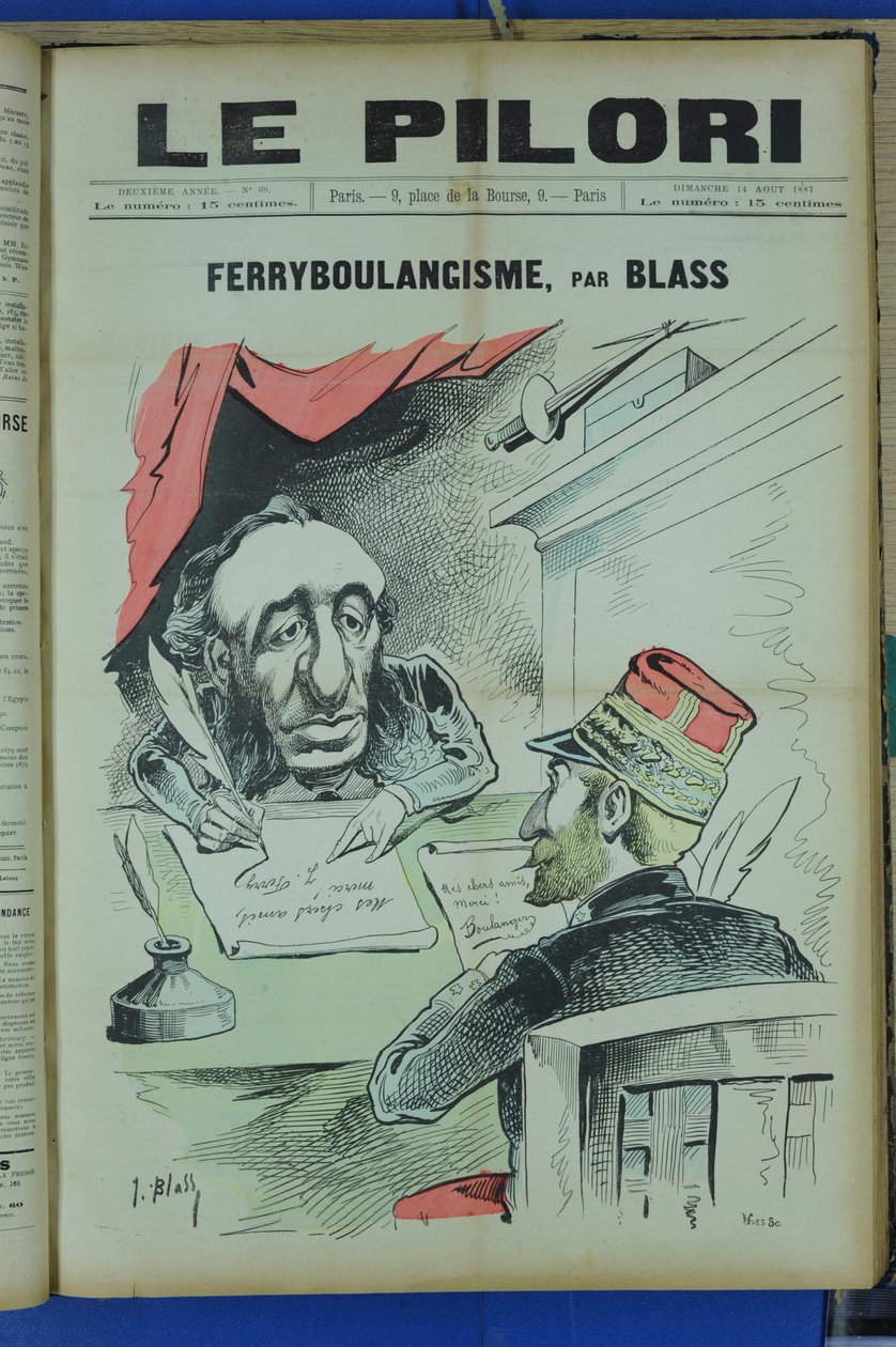 Couverture de « Le Pilori », Satirique en Couleurs - J. (1847 1892) Blass