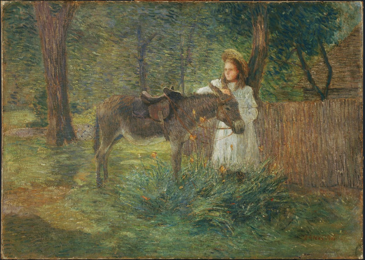 Après la promenade à cheval / Visite aux voisins - J. Alden Weir