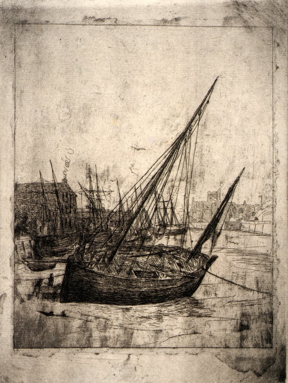 Bateaux à Peel--Isle of Man - J. Alden Weir
