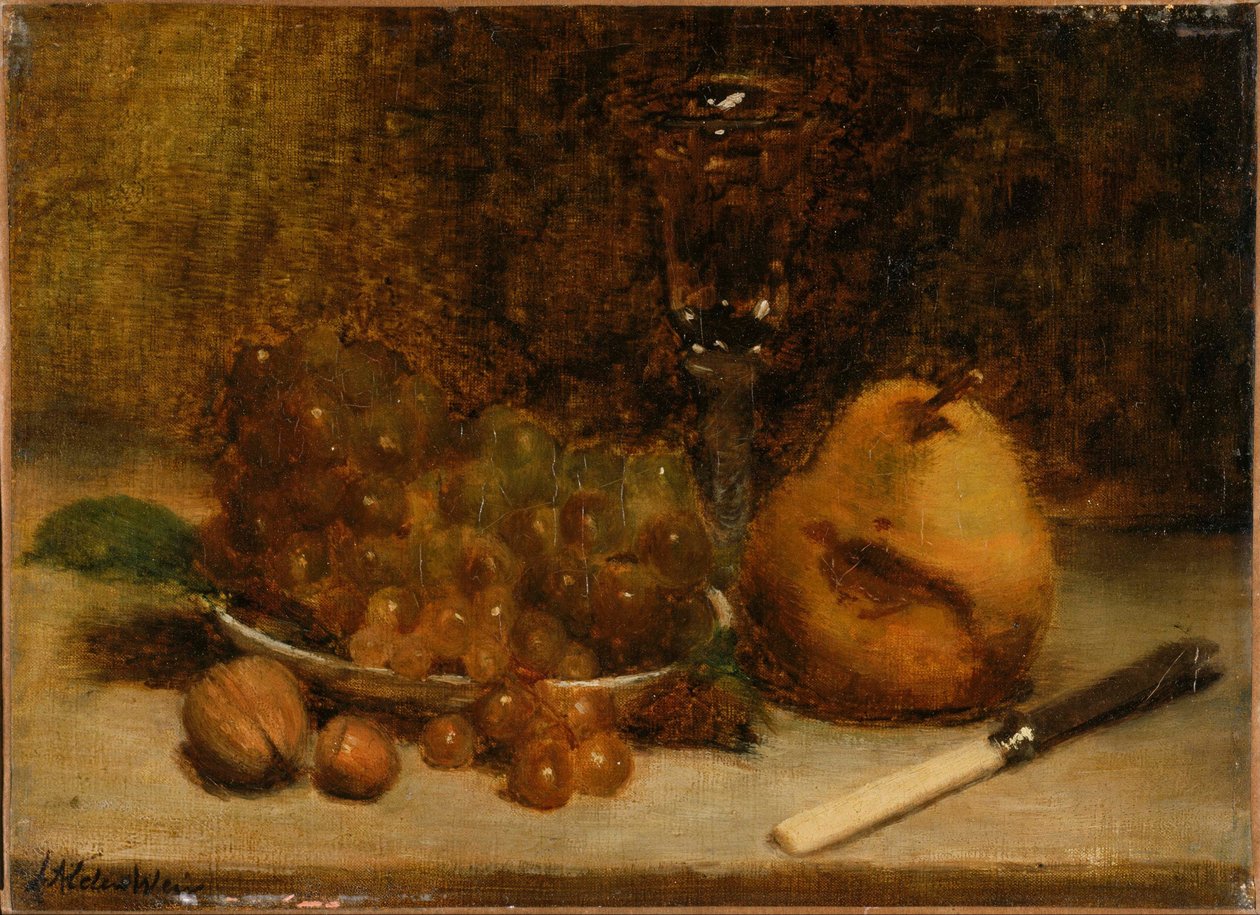 Raisins, couteau et verre - J. Alden Weir