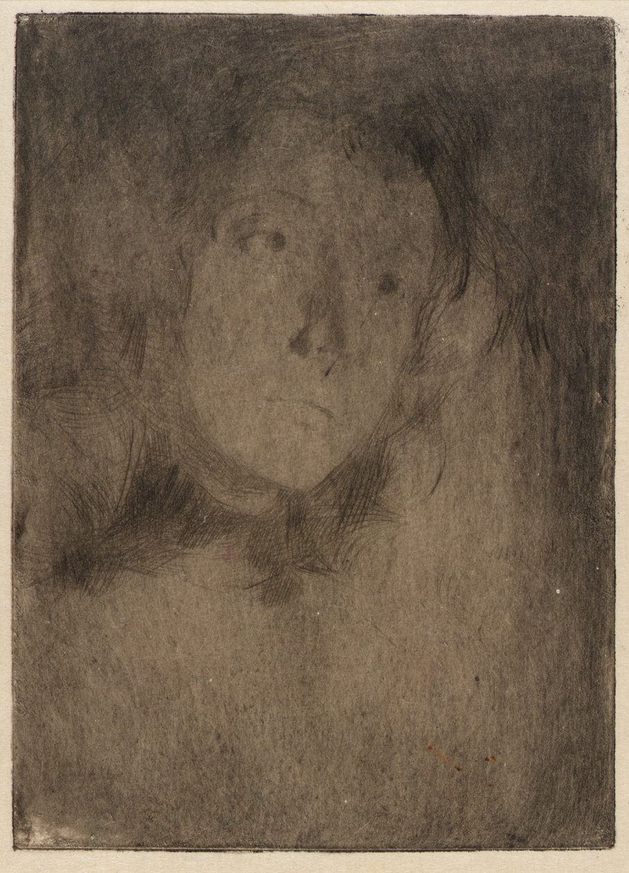 Tête de femme - J. Alden Weir