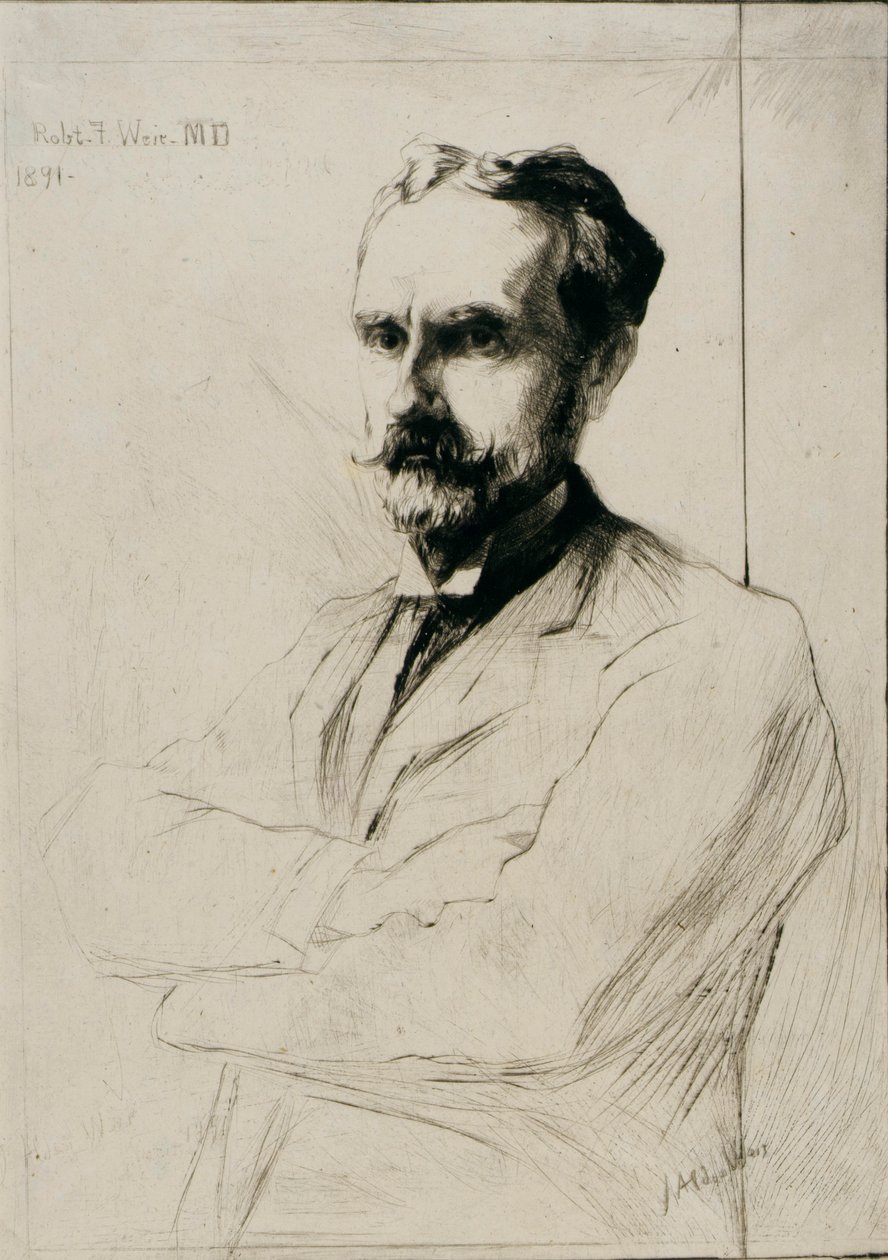 Portrait du Dr. Robert F. Weir - J. Alden Weir