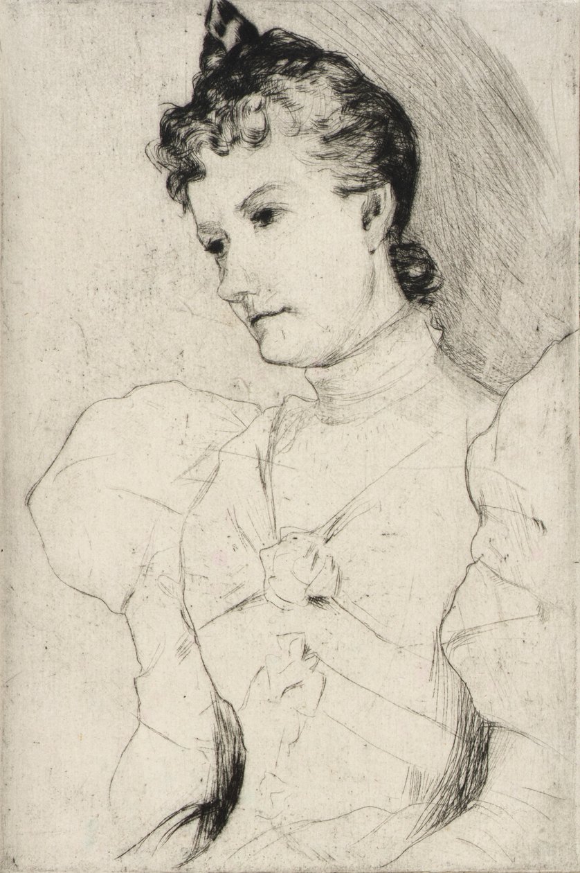 Portrait de Mlle Ross - J. Alden Weir