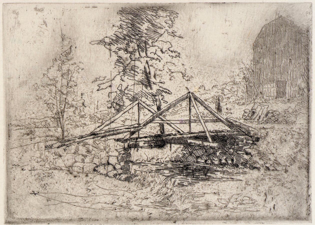 Le pont de bois - J. Alden Weir