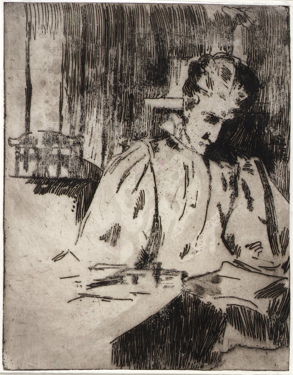 Femme Lecture - J. Alden Weir