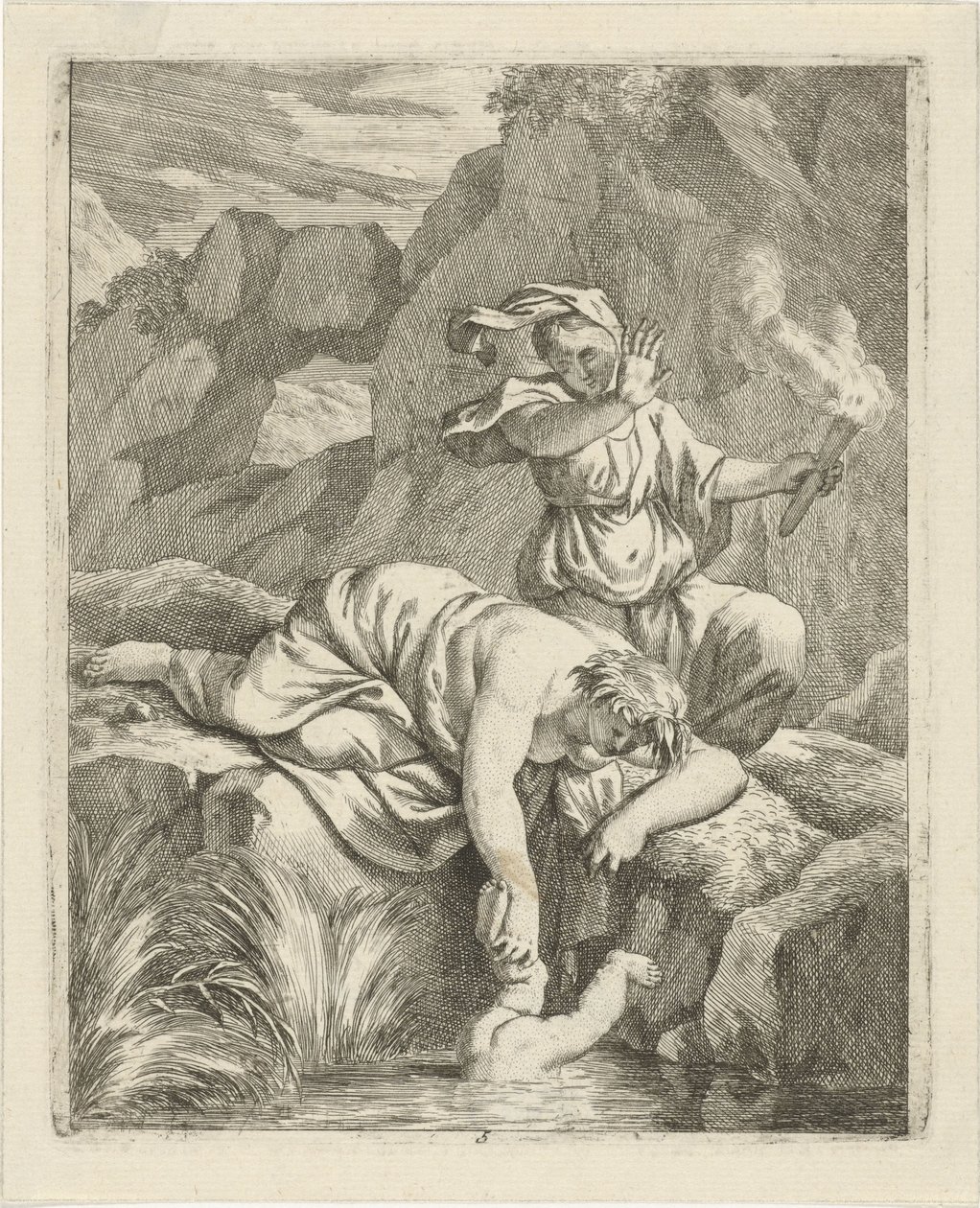 Thétis plonge Achille dans le Styx - J. Alexander Janssens