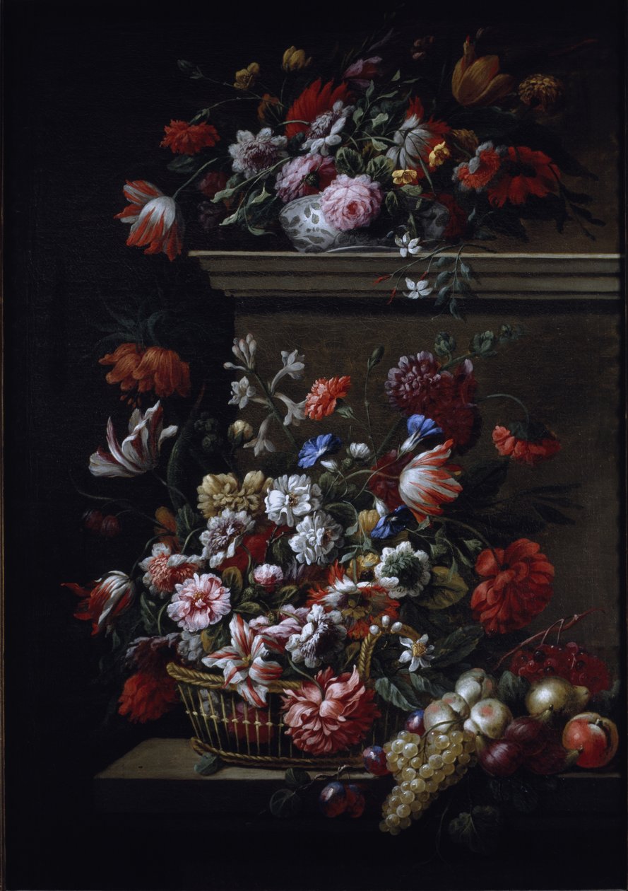 Nature morte de fleurs - J B and Bogdany Jakob Monnoyer