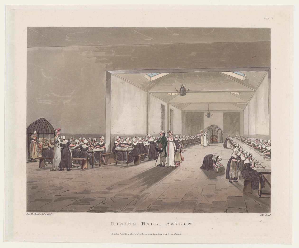Salle à manger, Asile, 1er février 1808 - J. Bluck