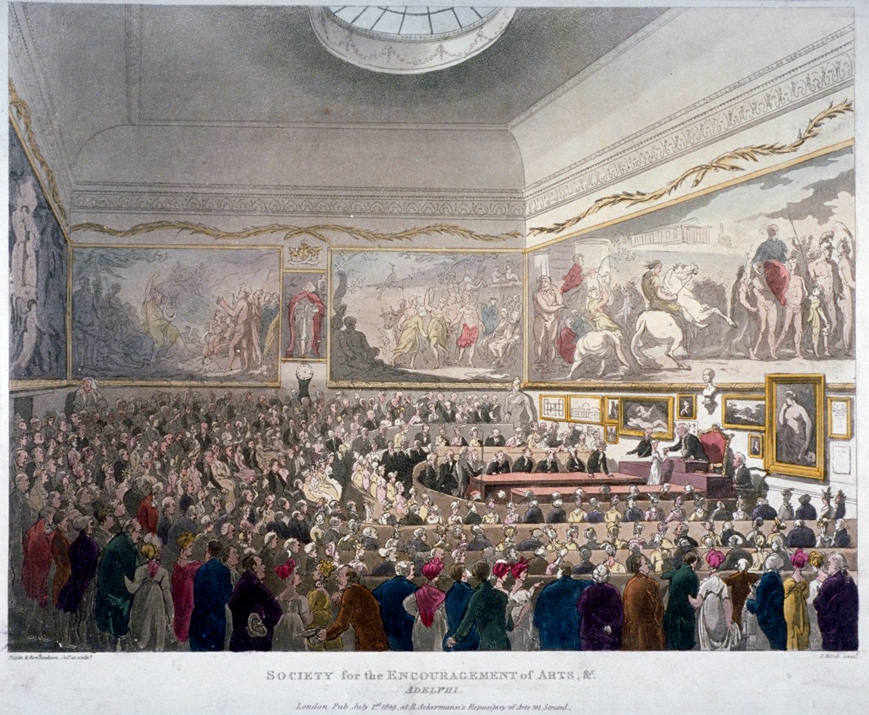 Réunion de la Société des Arts dans les Bâtiments de l