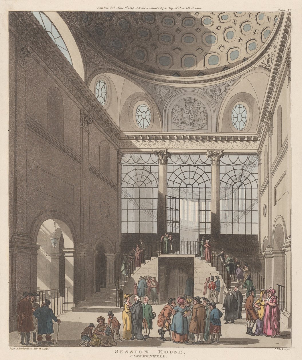 Session House, Clerkenwell, 1er juin 1809 - J. Bluck