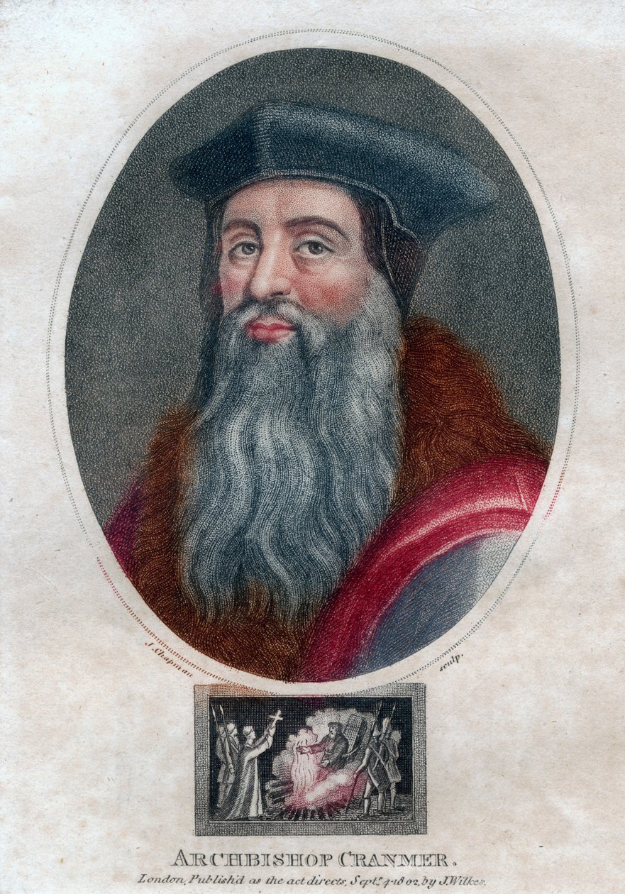Thomas Cranmer, archevêque de Canterbury, 1802 - J. Chapman