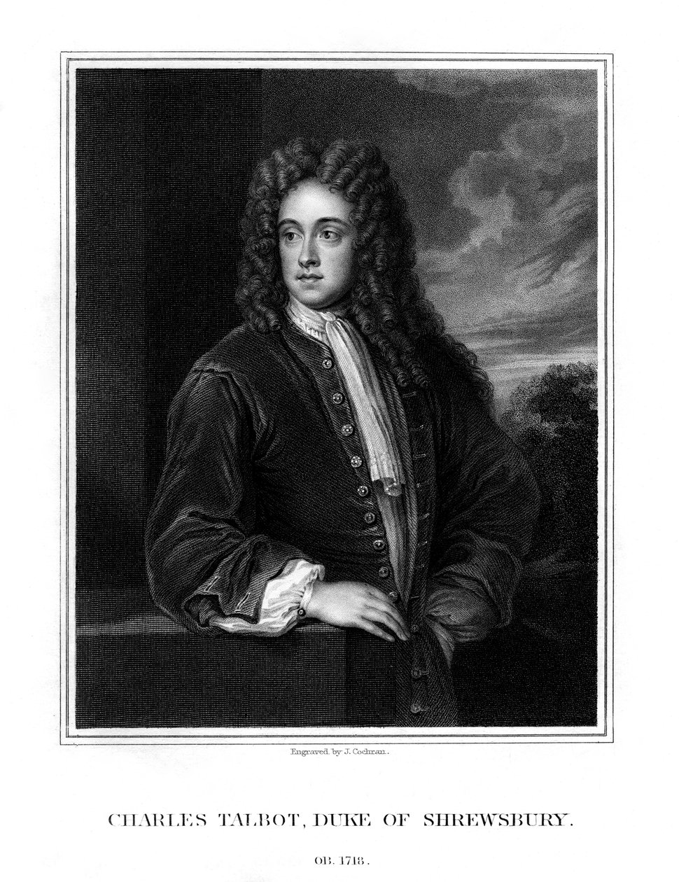 Charles Talbot, 1er duc de Shrewsbury, homme politique britannique, 1831 - J. Cochran