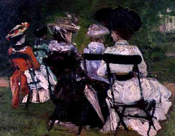 Dans le parc, c.1900 - J. Edward Homerville Hague