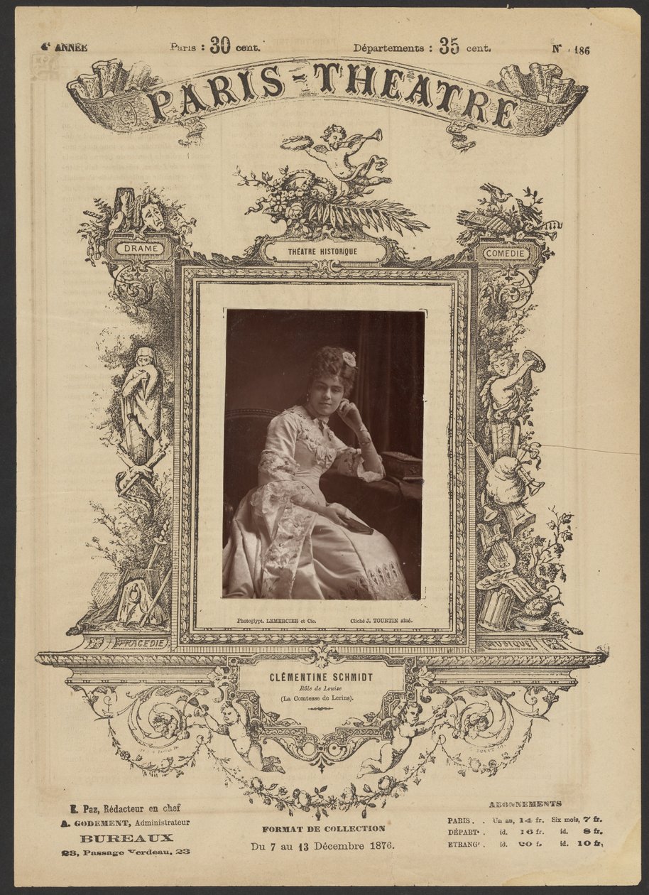 Paris Theatre : Clementine Schmidt - J. Émile Tourtin