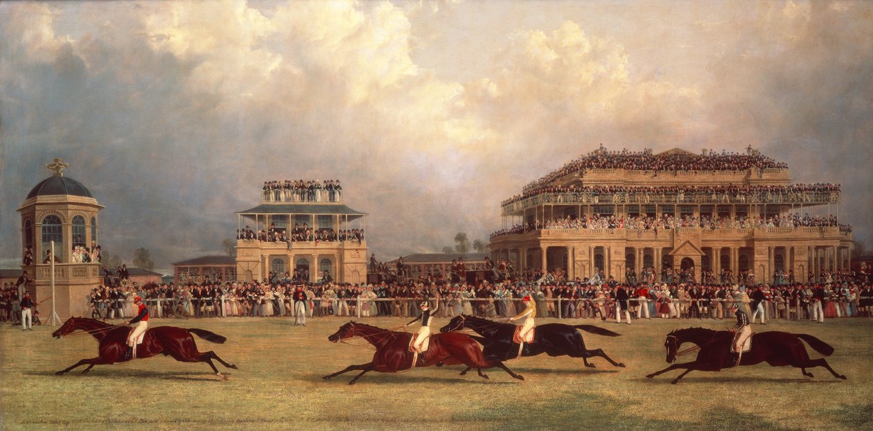 Doncaster Gold Cup de 1838 (huile sur toile) - J. F. & Pollard James (1792-1867) Herring Snr.