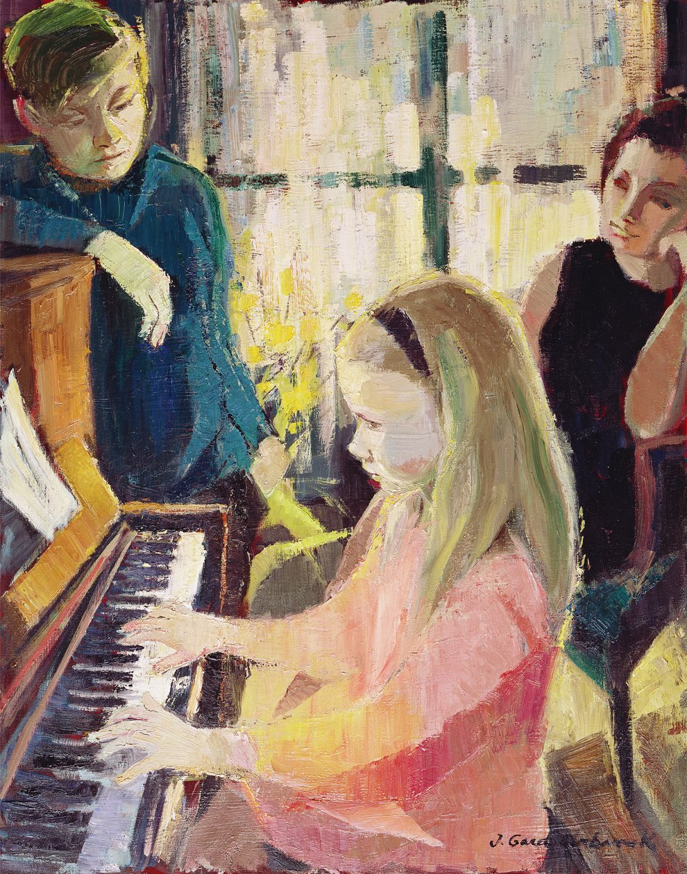 Au piano - J. Gard-Urbanek