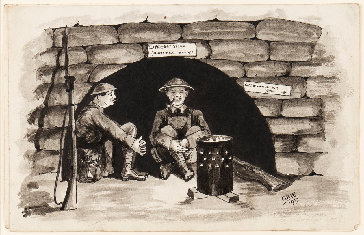 Express Villa (coureurs seulement) : Un coin chaud en France, 1917 - J. Griffiths