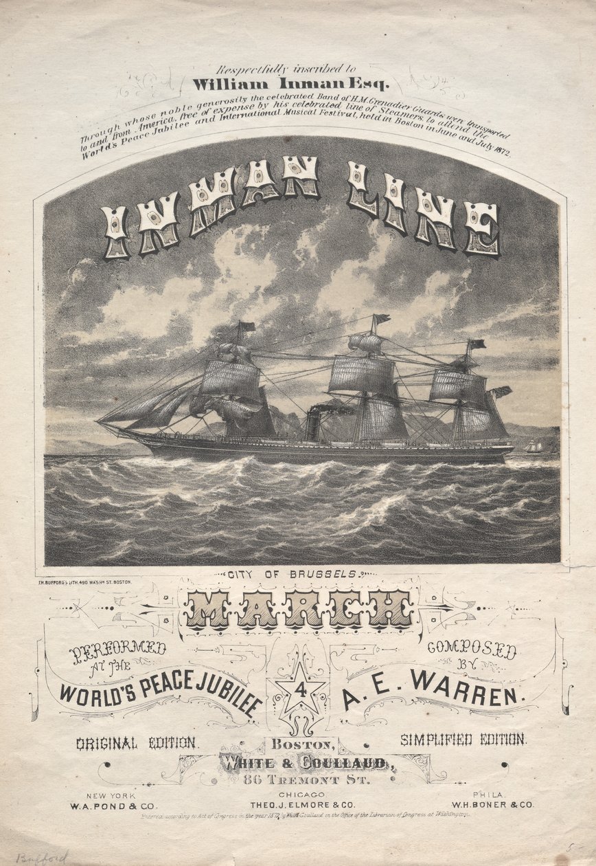 Marche de la ligne Inman - J. H. Bufford