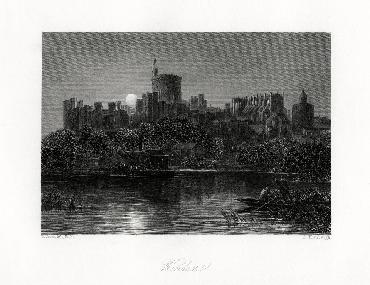 Château de Windsor, Berkshire, 19ème siècle - J. Horsburgh