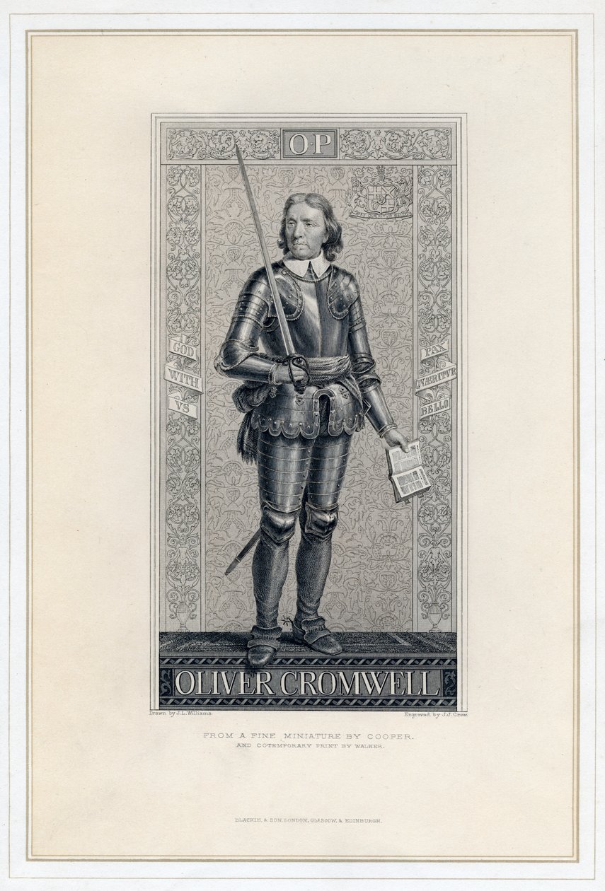 Oliver Cromwell 1599-1658, 19e siècle - J. J. Crew