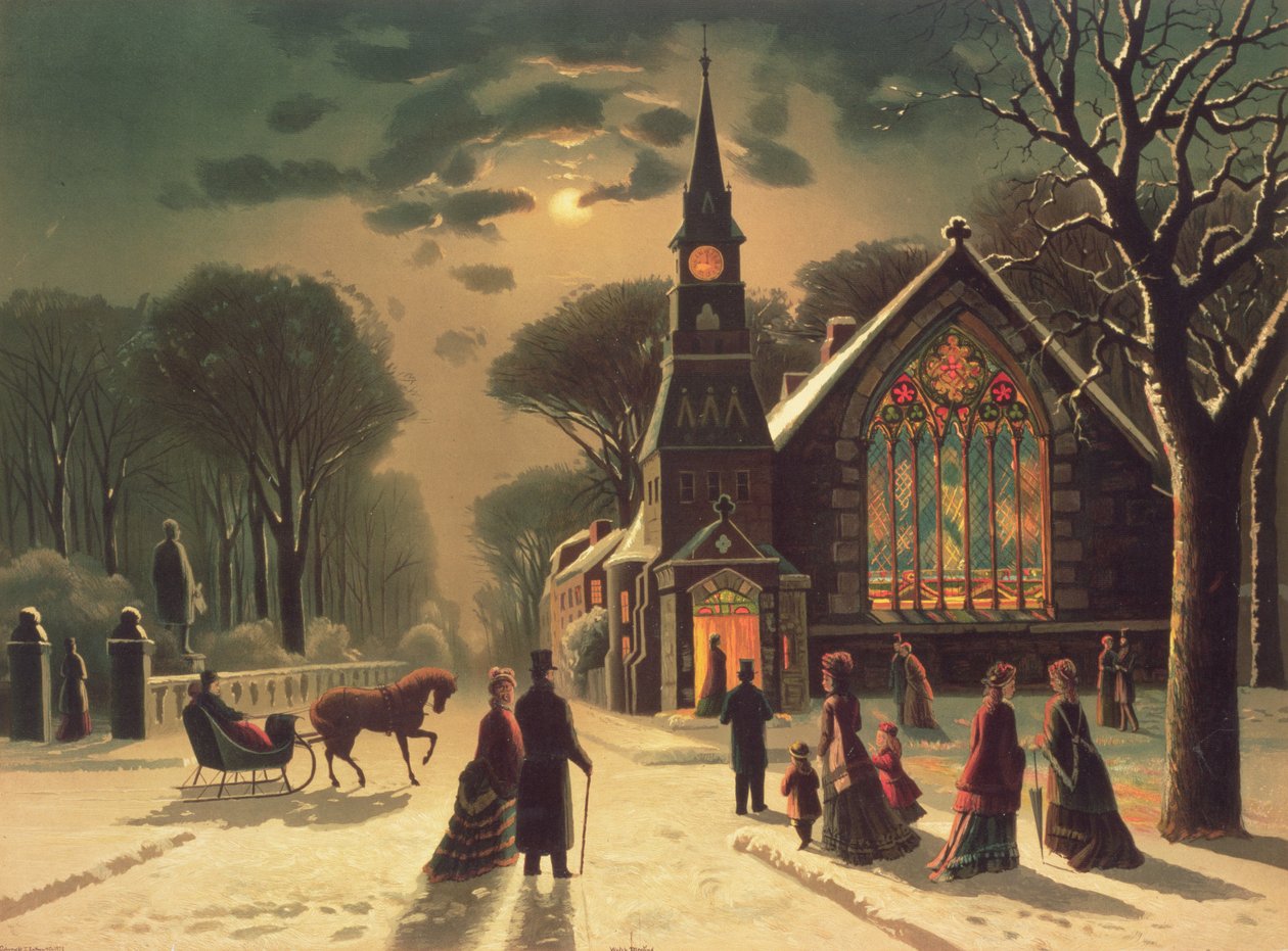La veille de Noël, pub. par J. Hoover and Son, 1878 - J. Latham