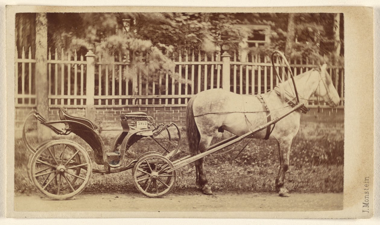 [Petite voiture avec cheval] - J. Monstein
