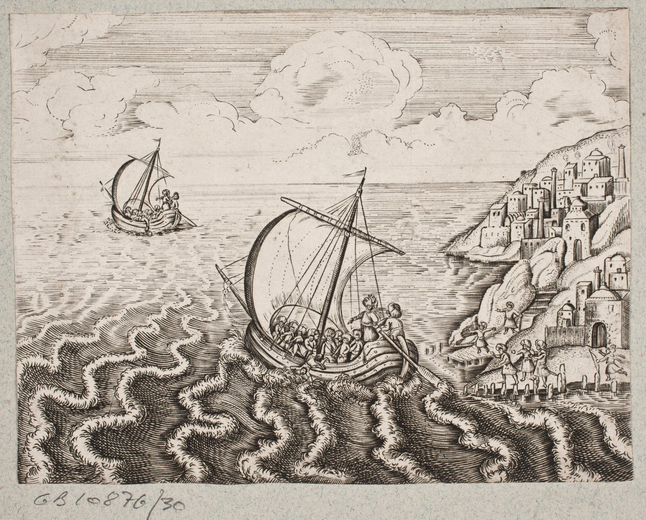 Illustration pour Adam Olearius, "Persianischer Rosenthal von einem Sinnreichen Poeten Schich Saadi [...]", Schleswig 1660 - J. Muller