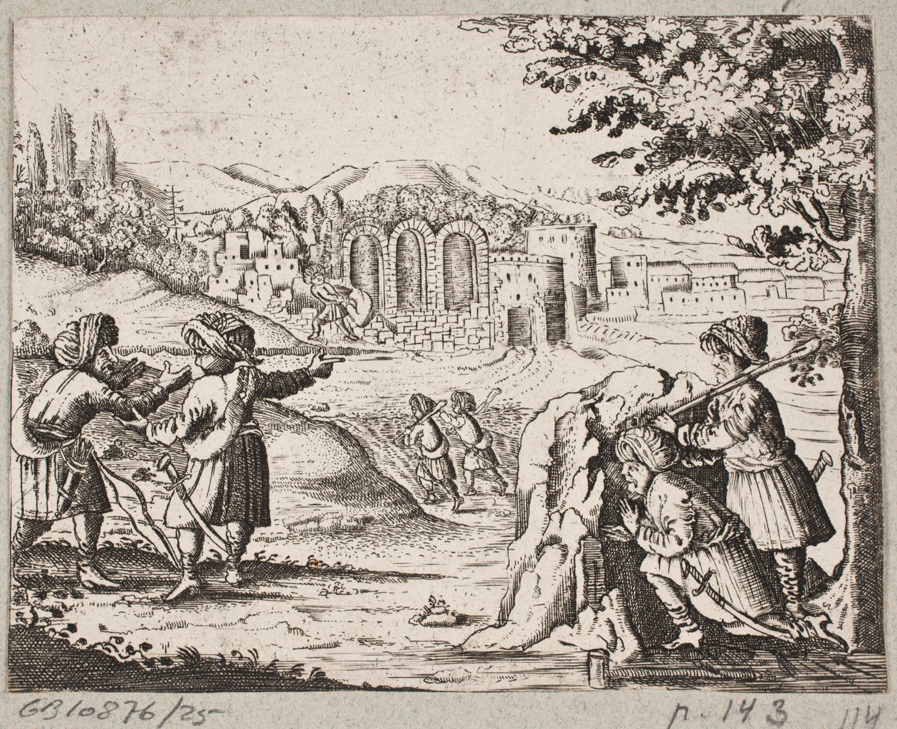 Illustration pour Adam Olearius, "Persianischer Rosenthal von einem Sinnreichen Poeten Schich Saadi [...]", Schleswig 1660 - J. Muller