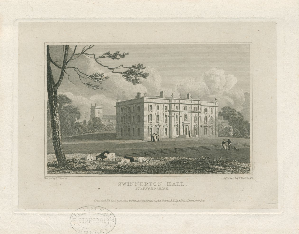 Swynnerton Hall - John Preston Neale