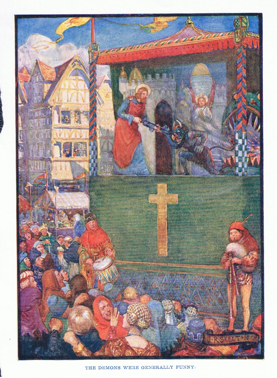 Les démons étaient généralement drôles, de Littérature anglaise pub. par T C & EC Jack, vers 1920 - J. R. Skelton
