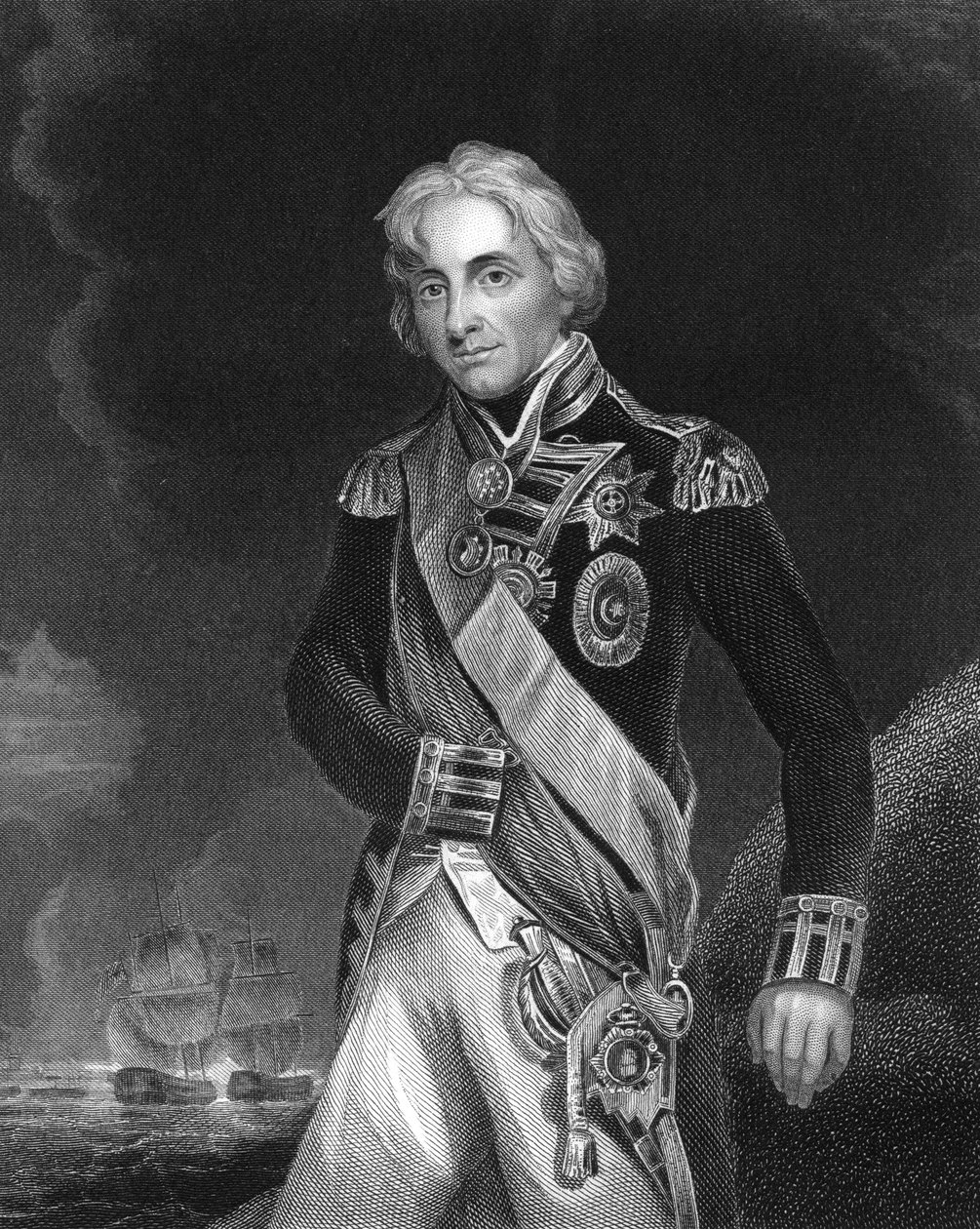 Horatio Nelson, 1er vicomte Nelson, commandant naval anglais, vers 1798-1805 vers 1857 - J. Rogers