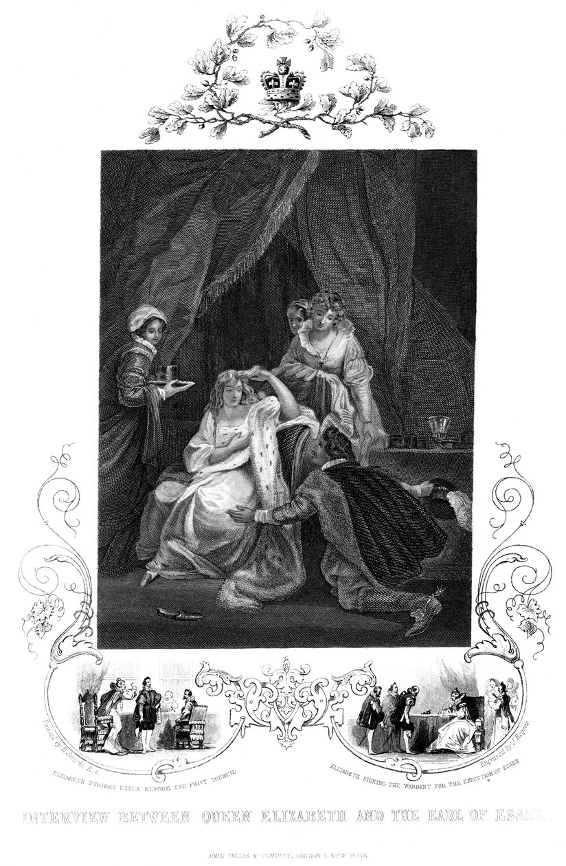 Entrevue entre la reine Elizabeth et le comte d