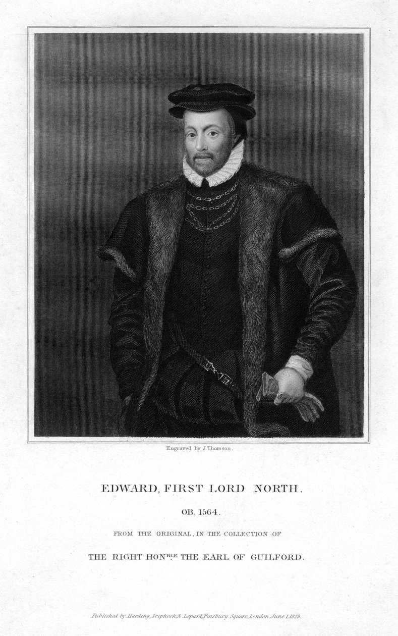 Edward North vers 1496-1564, 1er Lord North, 1825 - J. Thomson