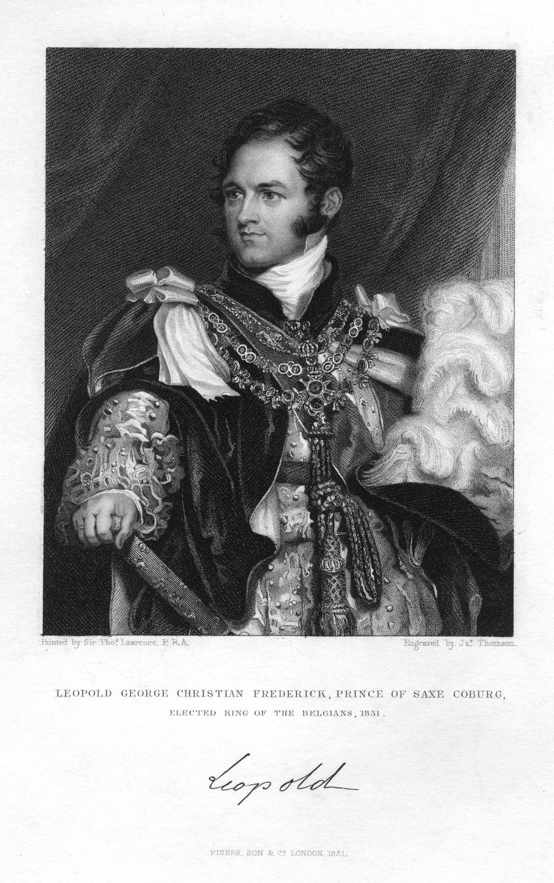 Prince Léopold de Saxe-Cobourg-Saalfeld, 1831 - J. Thomson