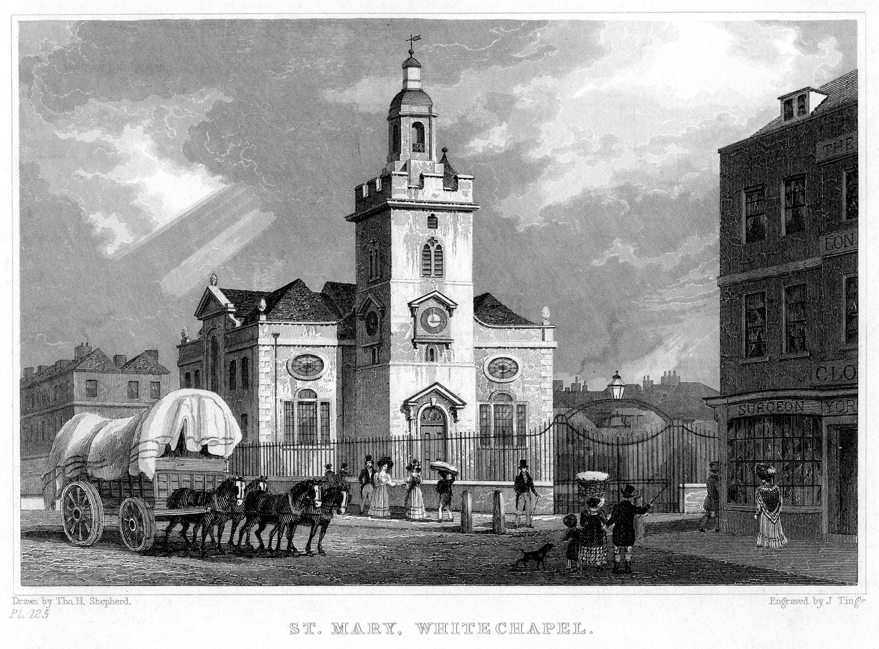 Église de Sainte-Marie, Whitechapel, Londres, 1831 - J. Tingle