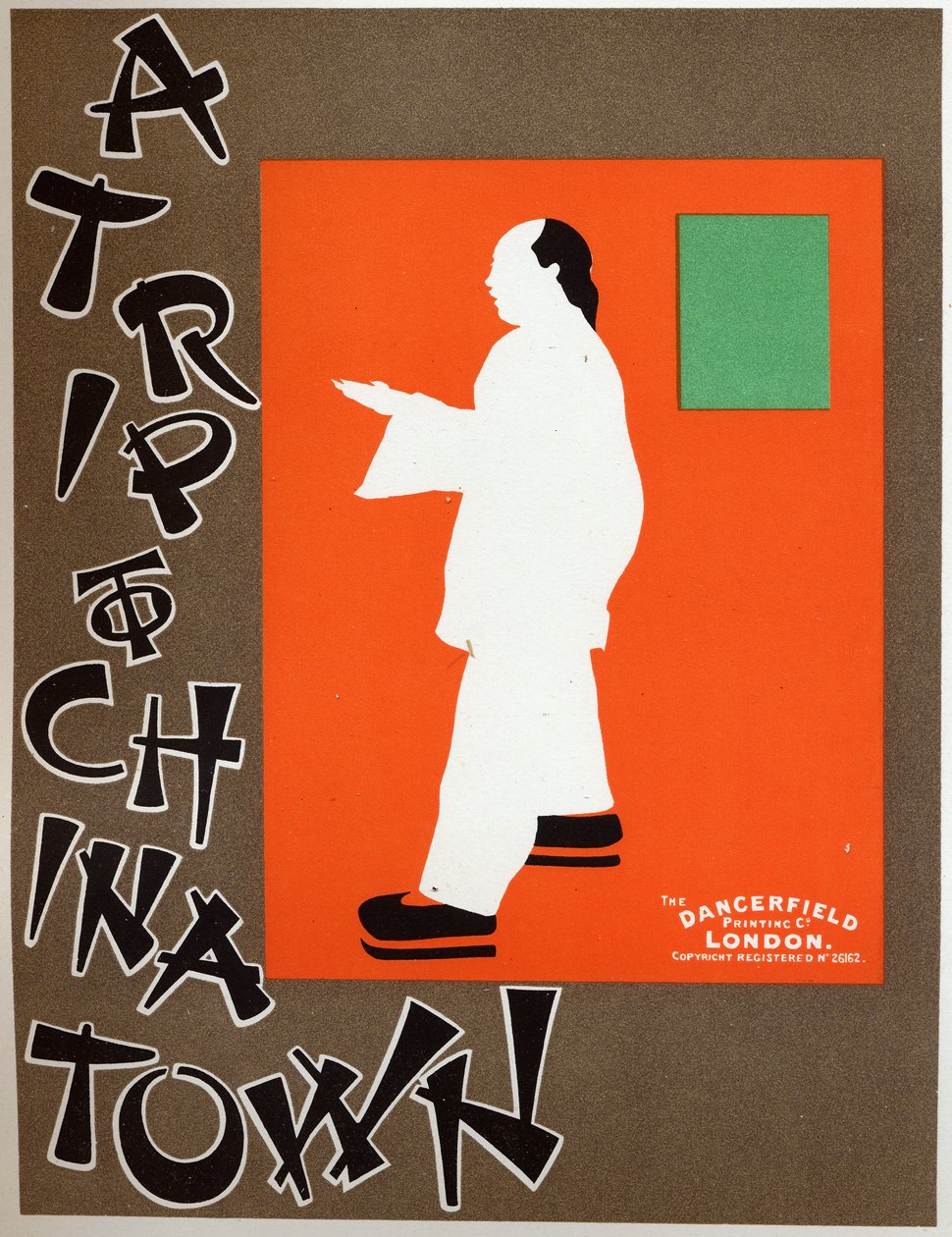 Une excursion à Chinatown, pièce musicale de Charles Hoyt. Affiche par Berggarstaff, Angleterre, vers 1891-1895 - J. and W. Beggarstaff