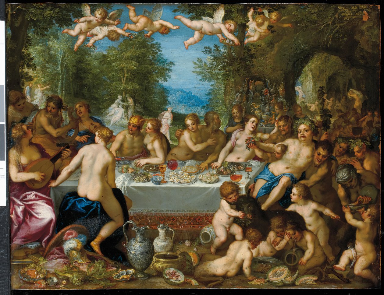 Le festin des dieux : Le mariage de Bacchus et Ariane - J. and Rottennhammer Hans I Brueghel