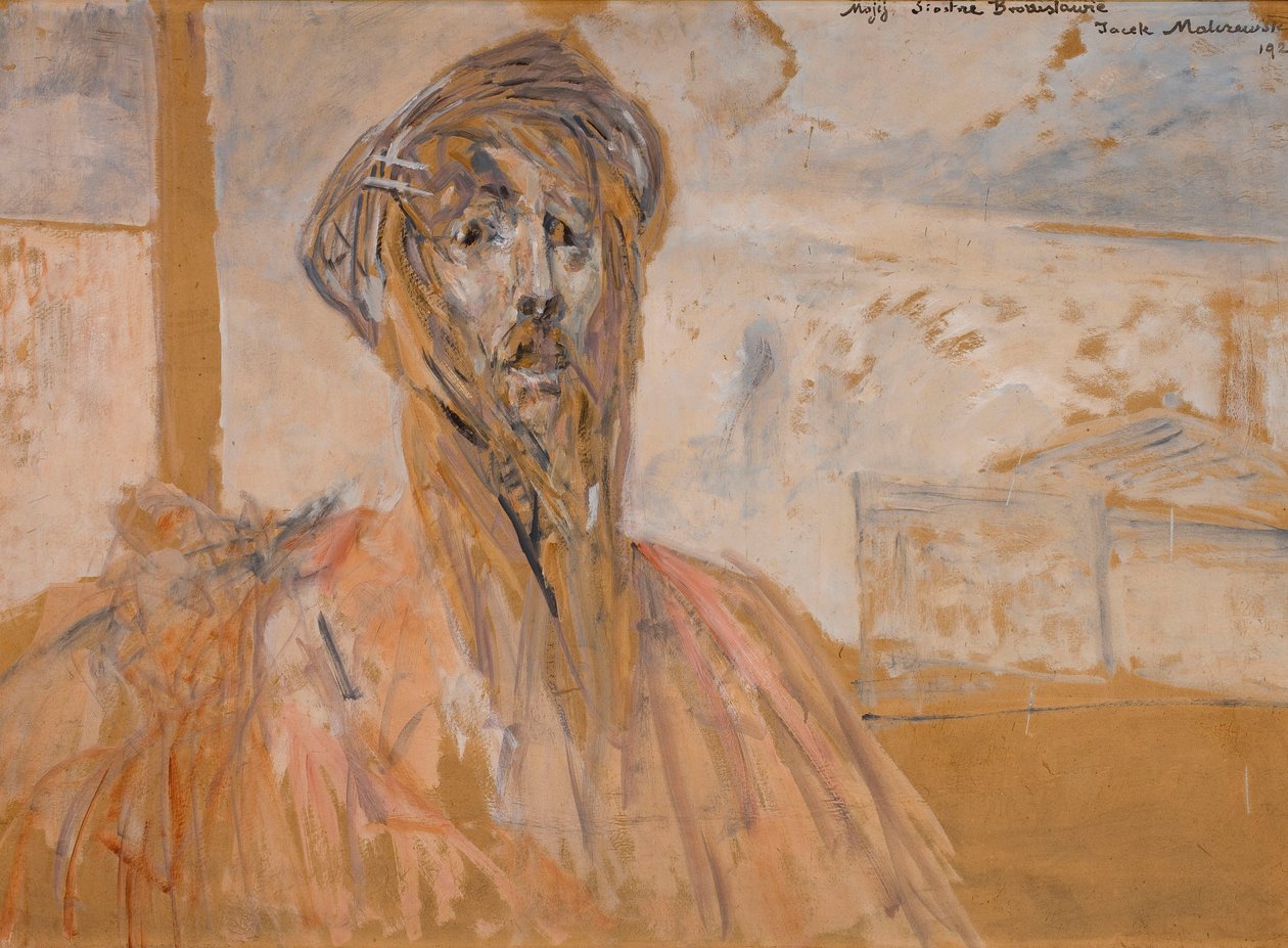 Autoportrait, esquisse - Jacek Malczewski