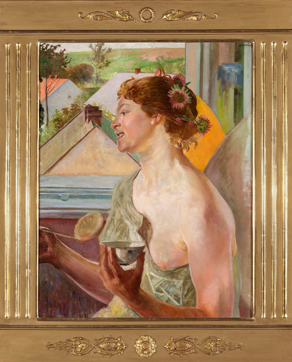Bulles de savon (Femme avec un bol) - Jacek Malczewski
