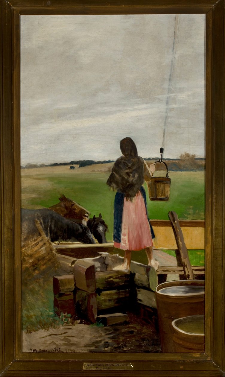 Jeune fille au puits - Jacek Malczewski