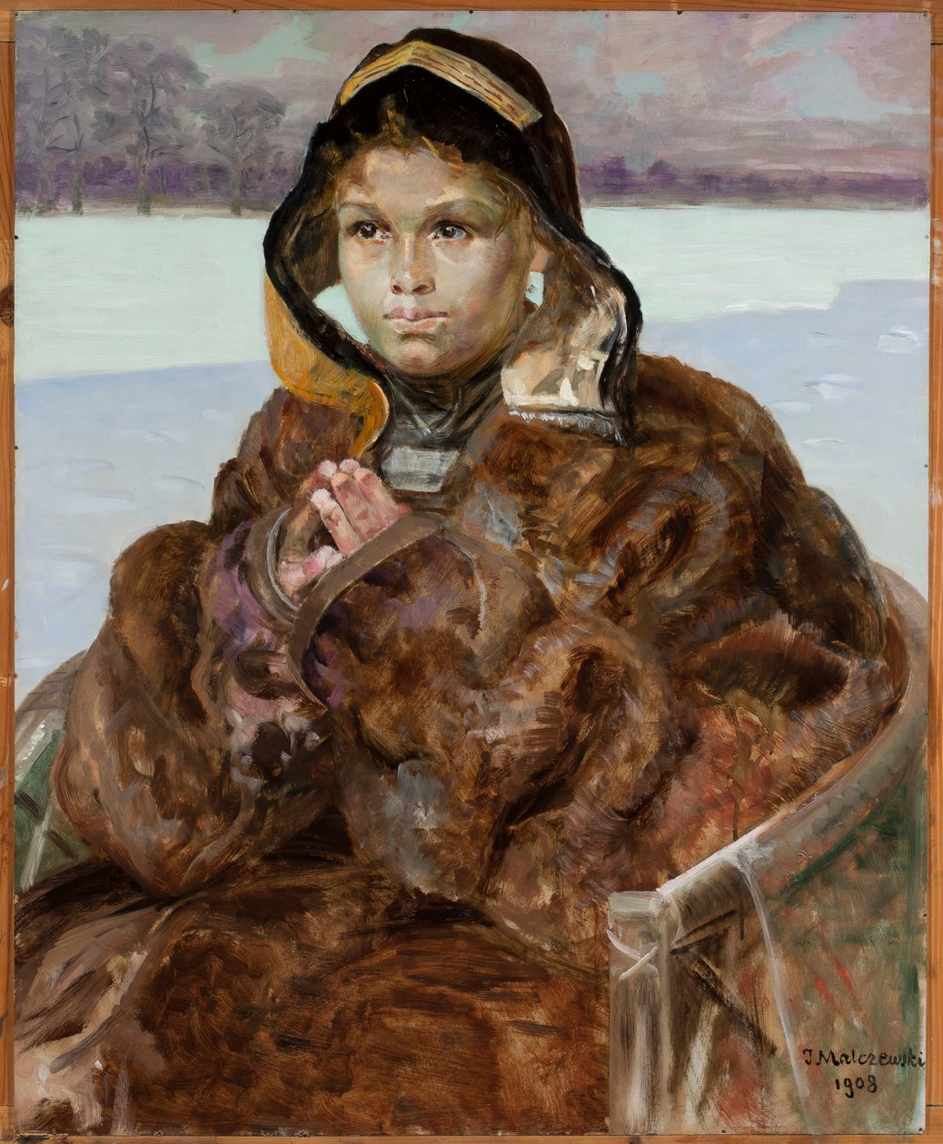 Une petite fille en prière - Jacek Malczewski