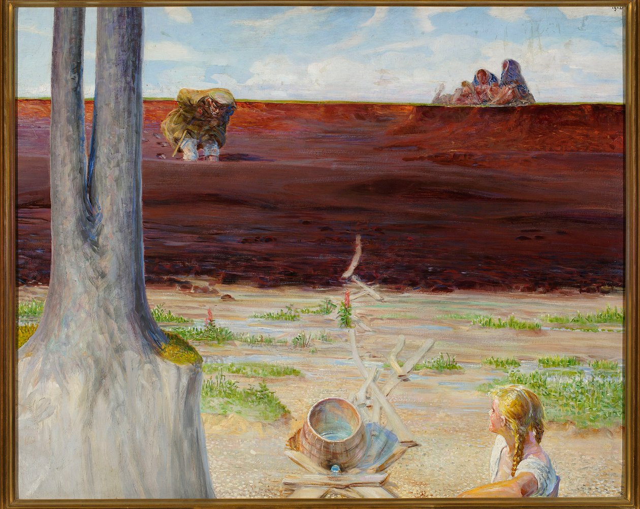 Ma vie - partie gauche du triptyque - Jacek Malczewski