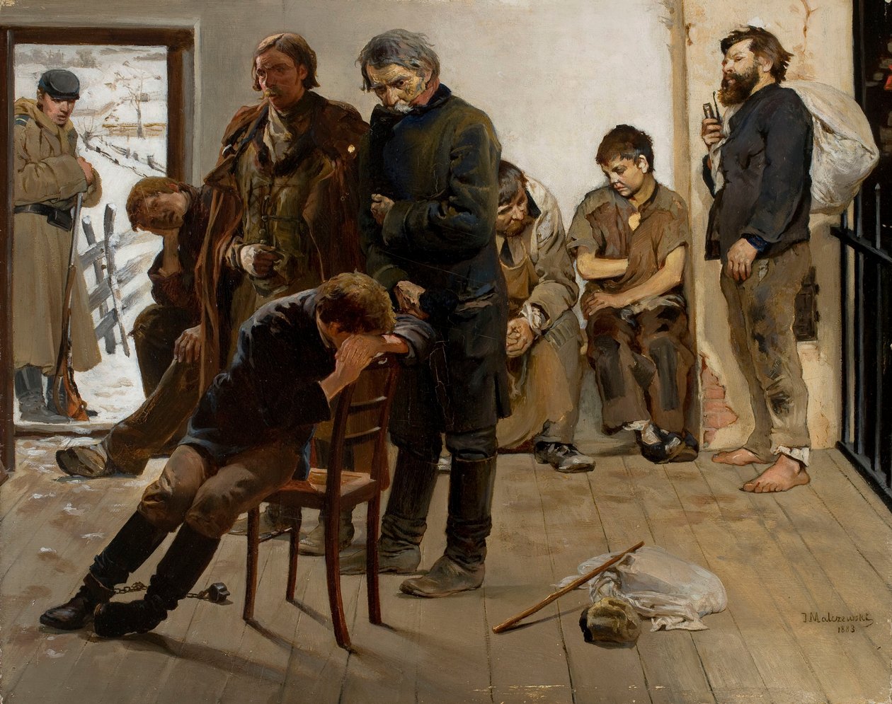 En route vers la prison (Prisonniers) - Jacek Malczewski