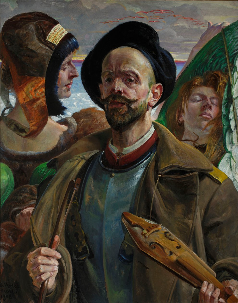Sur une seule corde - Autoportrait - Jacek Malczewski