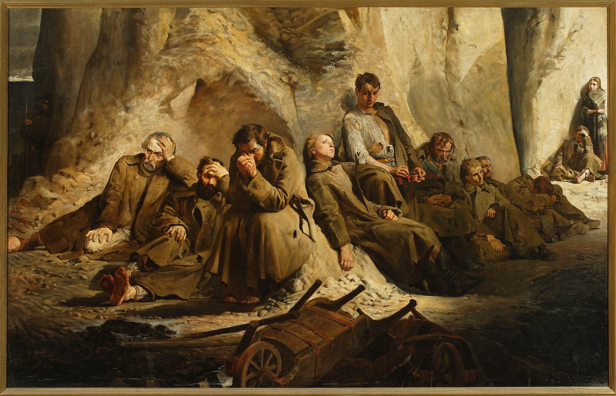 Dimanche à la mine (Repos à la mine) - Jacek Malczewski