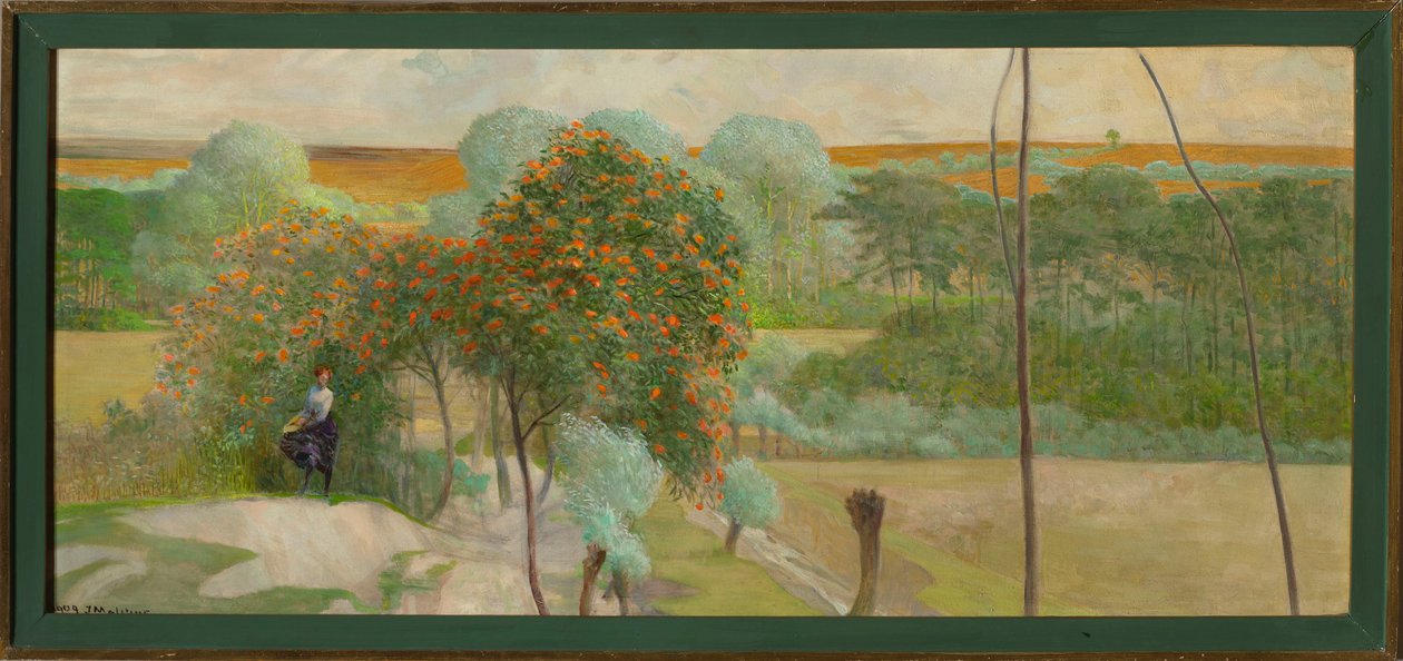 Paysage avec un sorbier, partie droite du triptyque « Va vers les ruisseaux » - Jacek Malczewski
