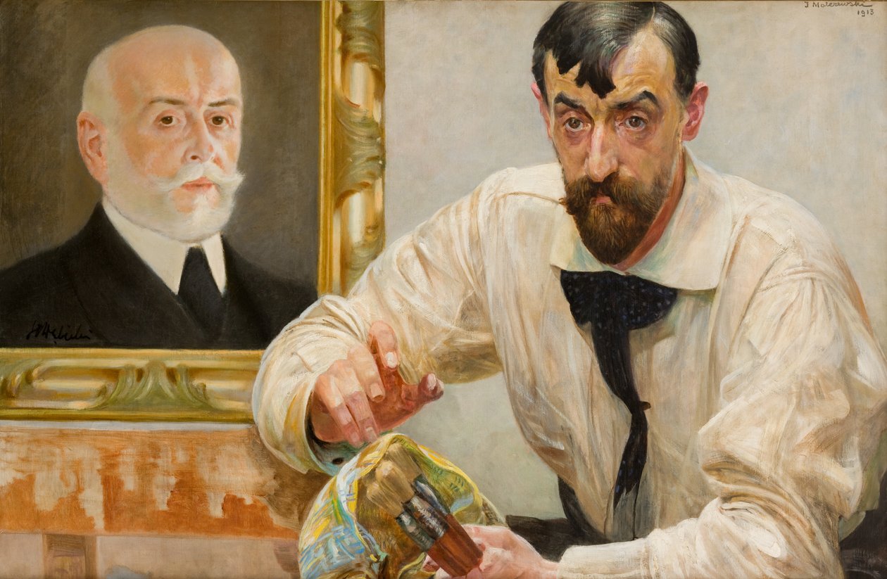 Portrait du peintre Stanisław Dębicki - Jacek Malczewski
