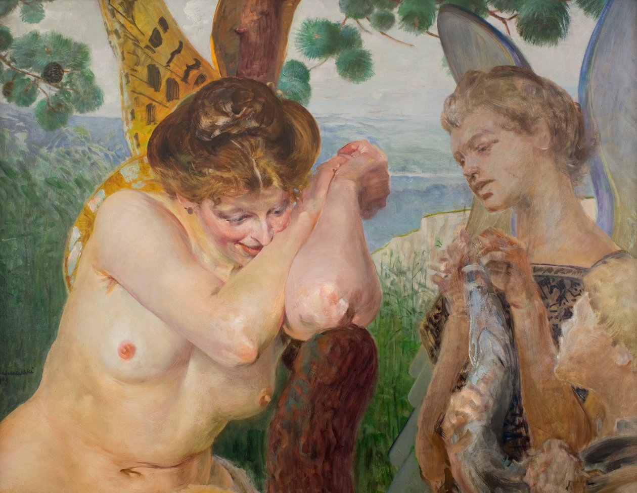 Tobie avec une harpie - Jacek Malczewski
